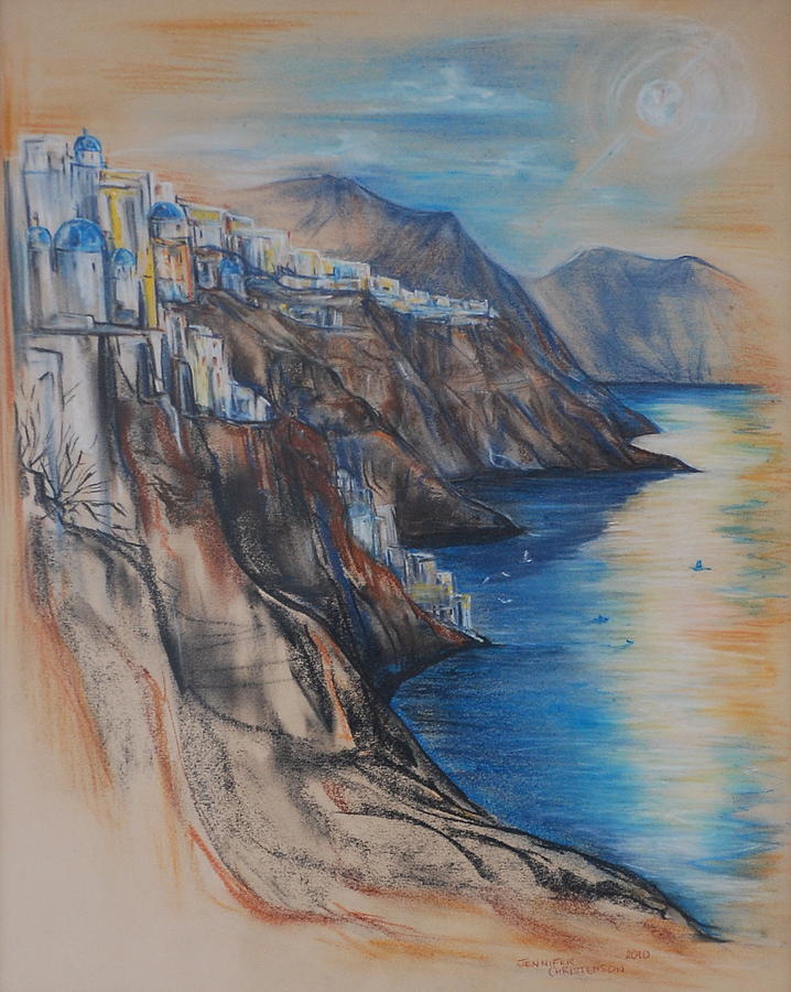 718x900 greek coast drawing - Coast Drawing