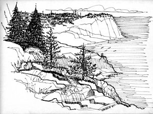 300x224 maine coast drawings fine art america - Coast Drawing