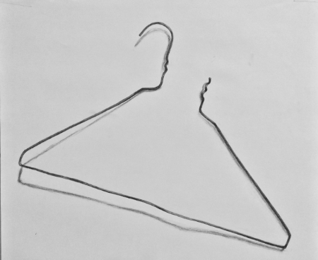 450x368 coat hanger chronicles kristin malin - Coat Hanger Drawing