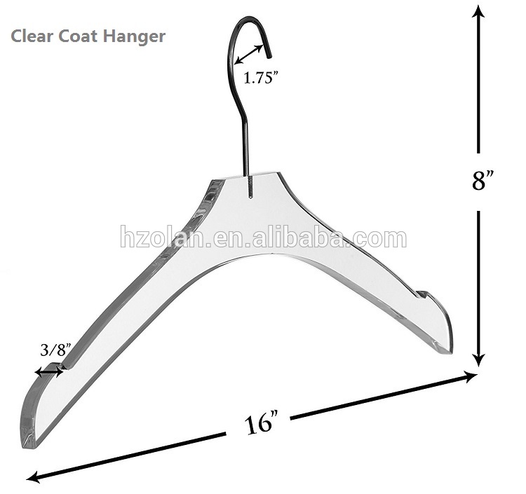 750x705 wholesale customized clear acrylic coat hanger - Coat Hanger Drawing