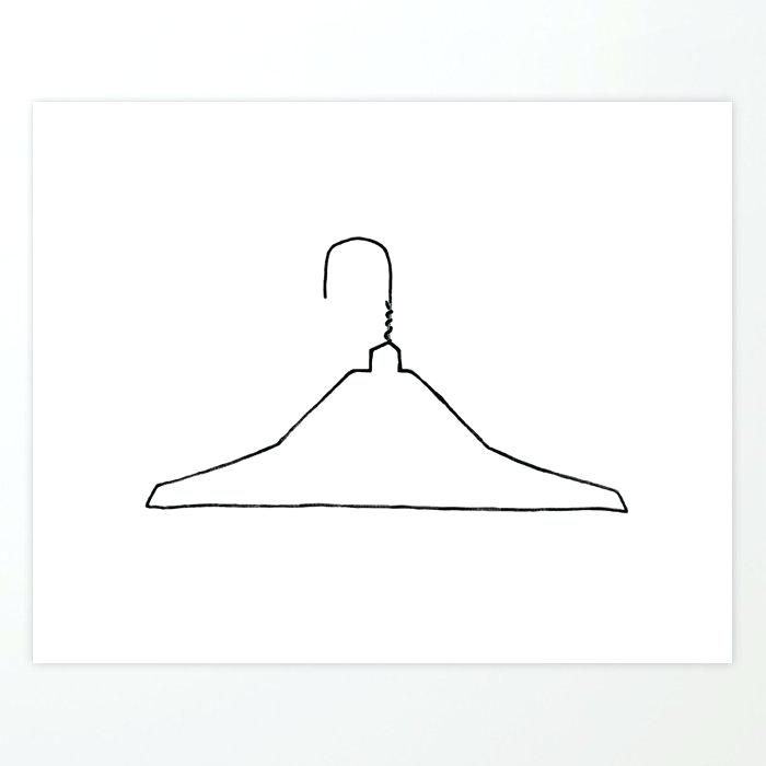 Coat Hanger Drawing at Explore collection of Coat Hanger Drawing