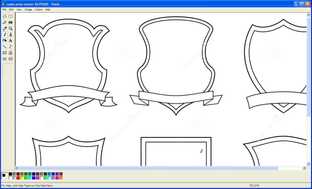 1024x621 coat of arms designing steps - Coat Of Arms Drawing
