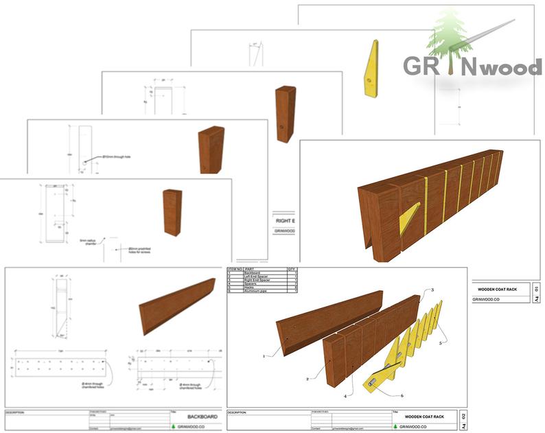 794x631 coat rack woodworking plans digital pdf drawings sheets etsy - Coat Rack Drawing