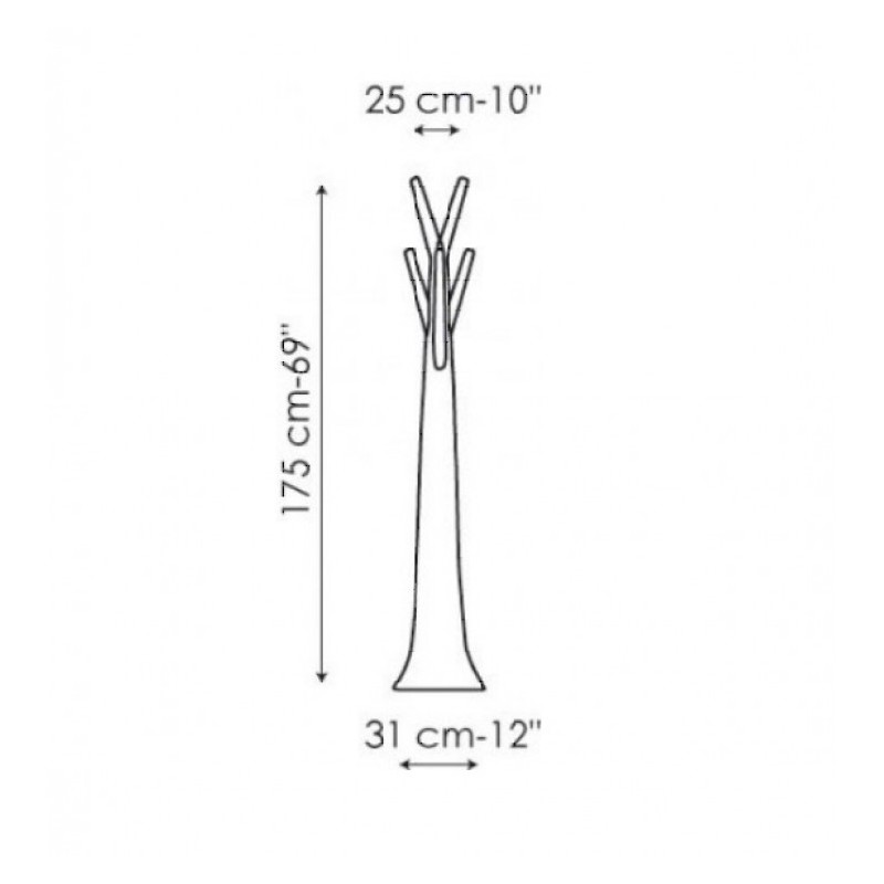 800x800 coat rack bonaldo tree online sales bartolomeo italian design - Coat Rack Drawing