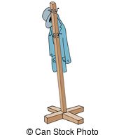 180x195 coat rack illustrations and clip art coat rack royalty free - Coat Rack Drawing