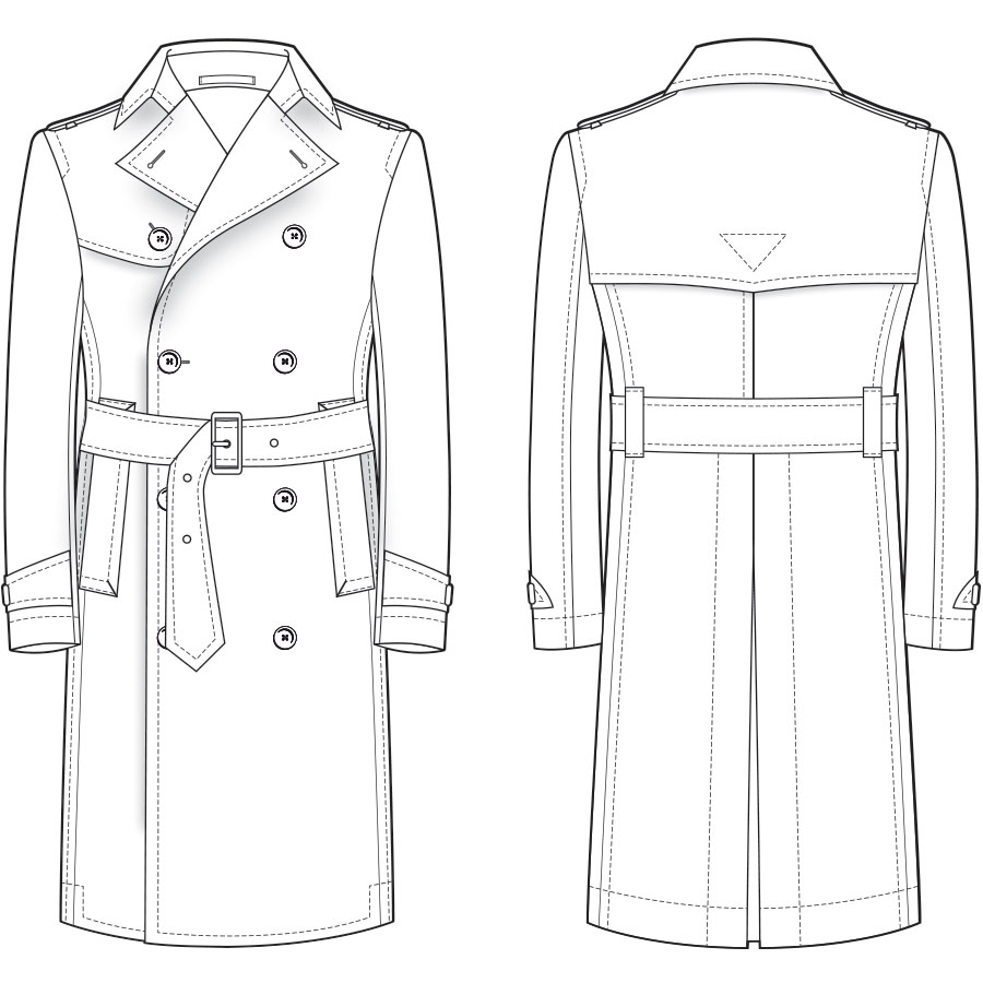 Coat Technical Drawing at Explore collection of