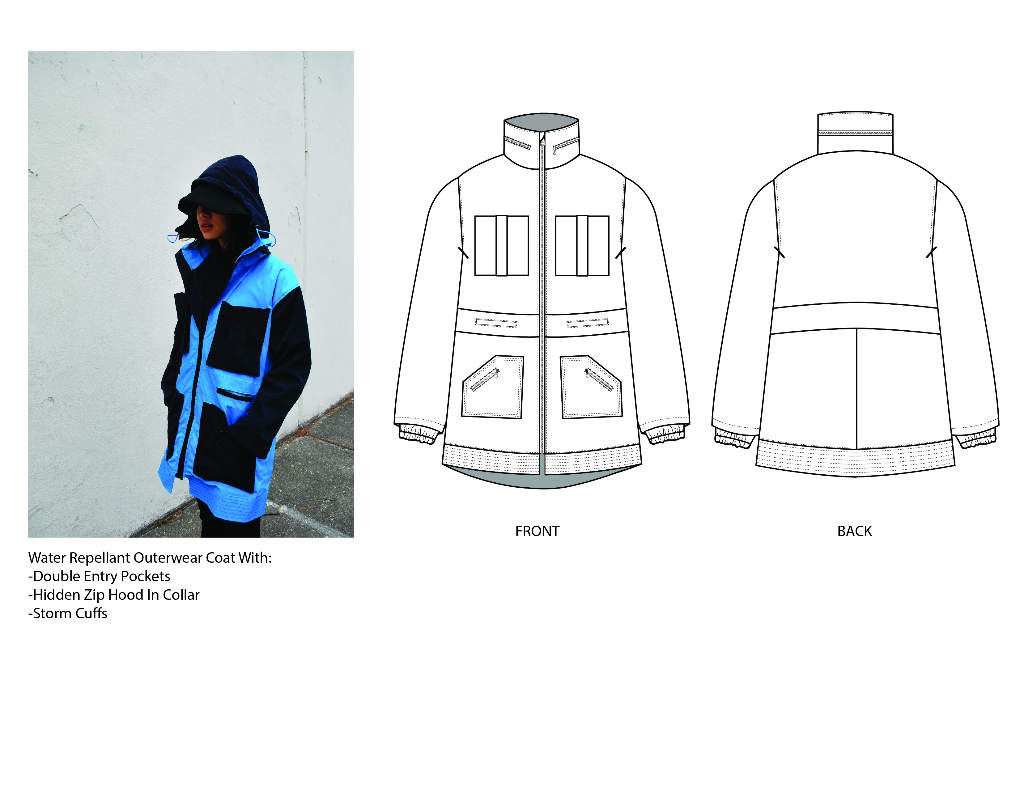 Coat Technical Drawing at PaintingValley.com | Explore collection of ...