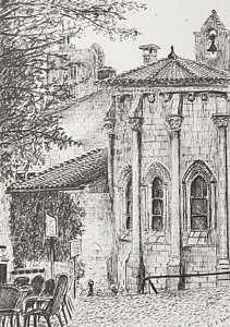 211x300 Cobblestone Street Drawings Fine Art America - Cobblestone Drawing