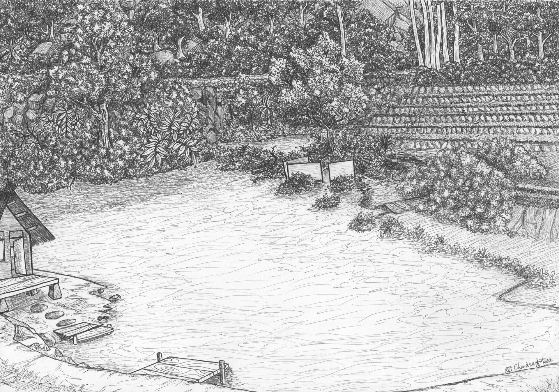 1920x1346 Rawa Hideung - Cobblestone Drawing