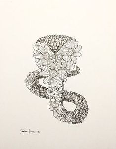235x300 cobra flowers - Cobra Drawing