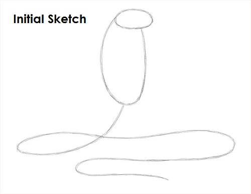 500x386 How To Draw A Snake - Cobra Snake Drawing