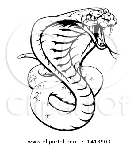 450x470 King Cobra Snake Clipart Great Free Clipart, Silhouette - Cobra Snake Head Drawing