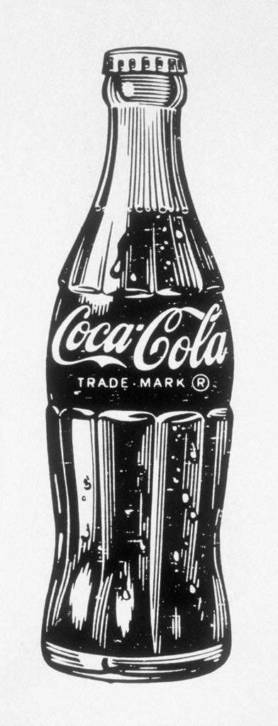 392x1024 Vintage Coca Cola Bottle Drawing - Coca Cola Bottle Drawing