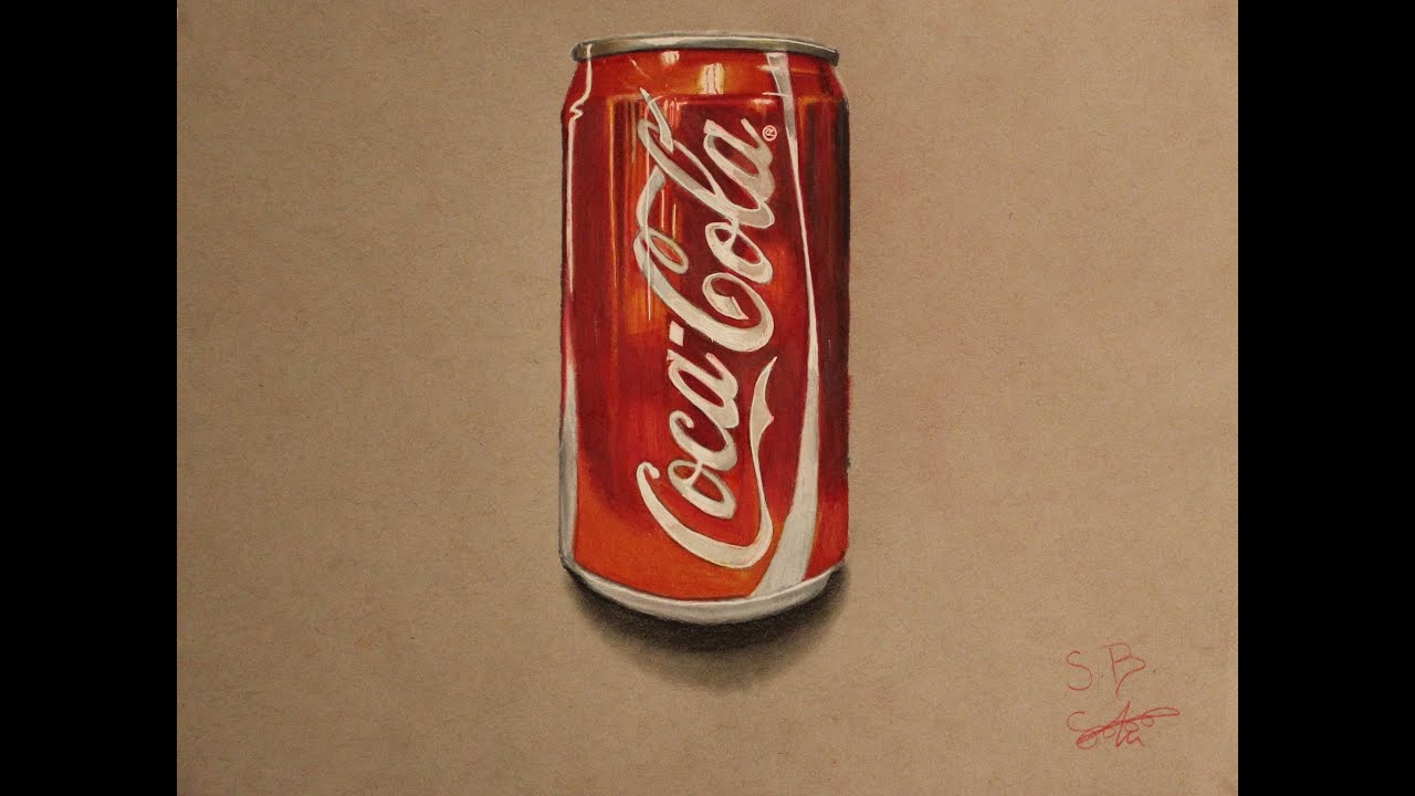 1280x720 drawing a coca cola can - Coca Cola Can Drawing