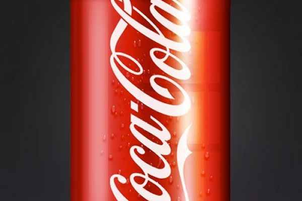 600x400 how to create a realistic coca cola can using adobe photoshop - Coca Cola Can Drawing