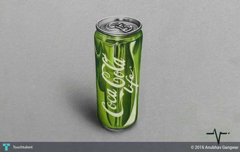825x525 Realistic Coca Cola Can - Coca Cola Drawing