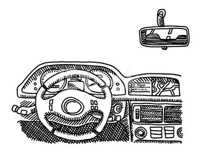 409x300 car cockpit drawing stock vectors - Cockpit Drawing