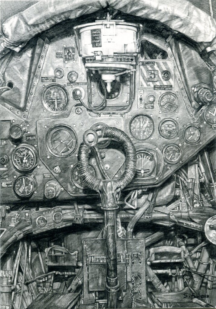 716x1024 the office' - Cockpit Drawing