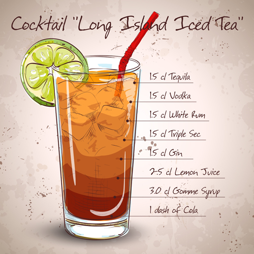 500x500 cocktail poster hand drawing vectors free download - Cocktail Drawing