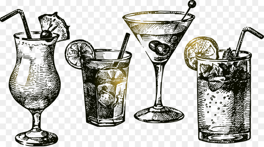 900x500 huge collection of 'cocktail drawing' download more than - Cocktail Glass Drawing