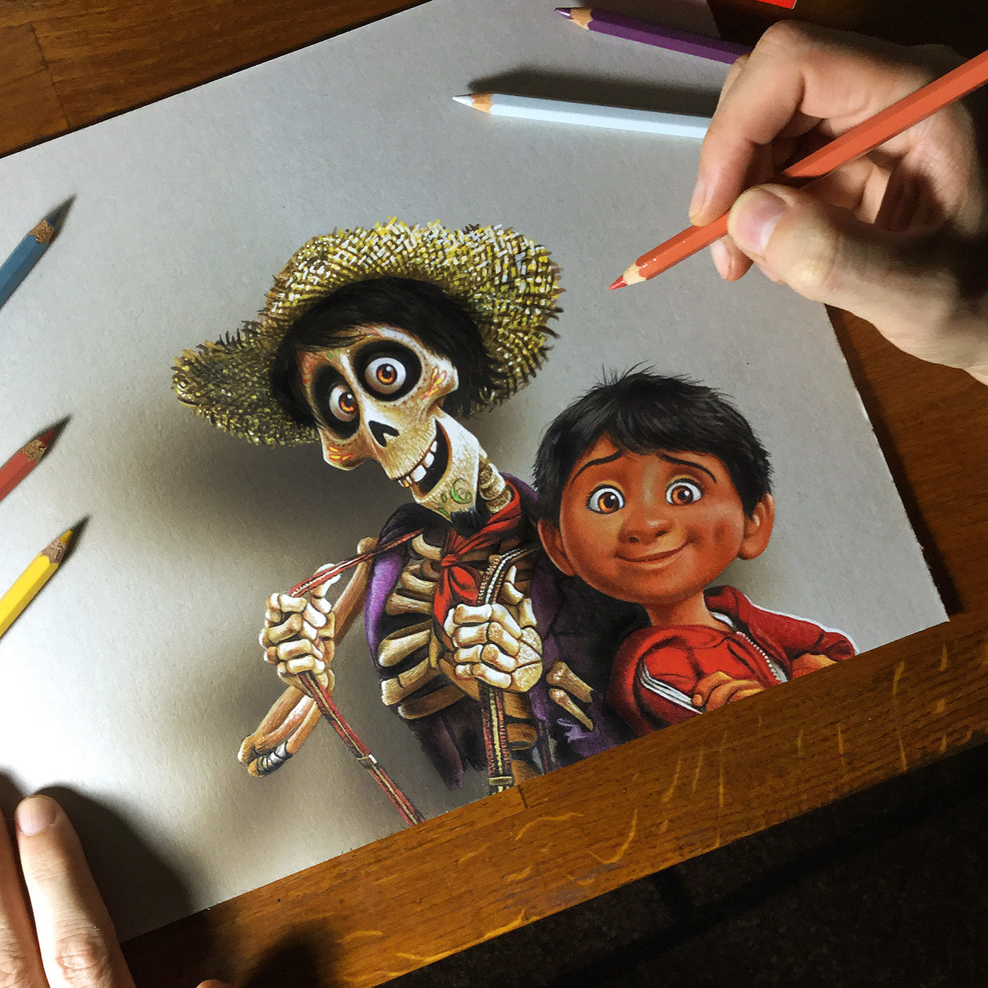 1400x1400 my drawing for coco the movie on behance - Coco Drawing