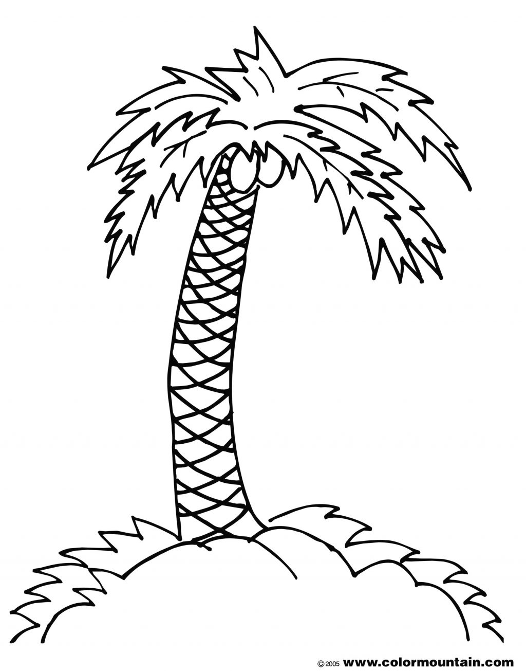 1024x1305 coloring pages coconut treering pagescoconut preschool - Coconut Line Drawing