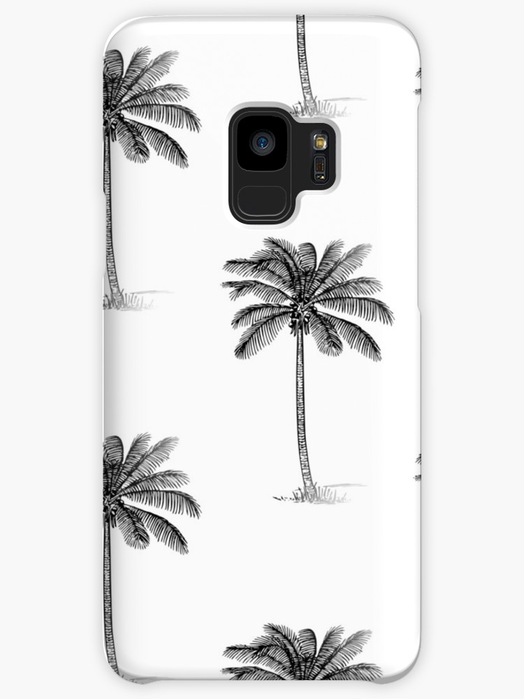 750x1000 coconut palm trees line drawing pattern cases skins for samsung - Coconut Line Drawing