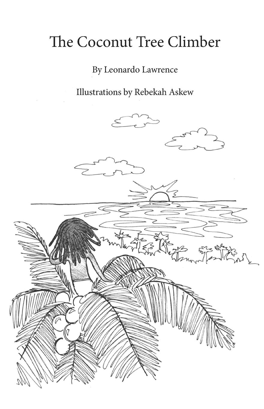 880x1360 The Coconut Tree Climber Leo Lawrence, Rebekah Askew - Coconut Tree Line Drawing
