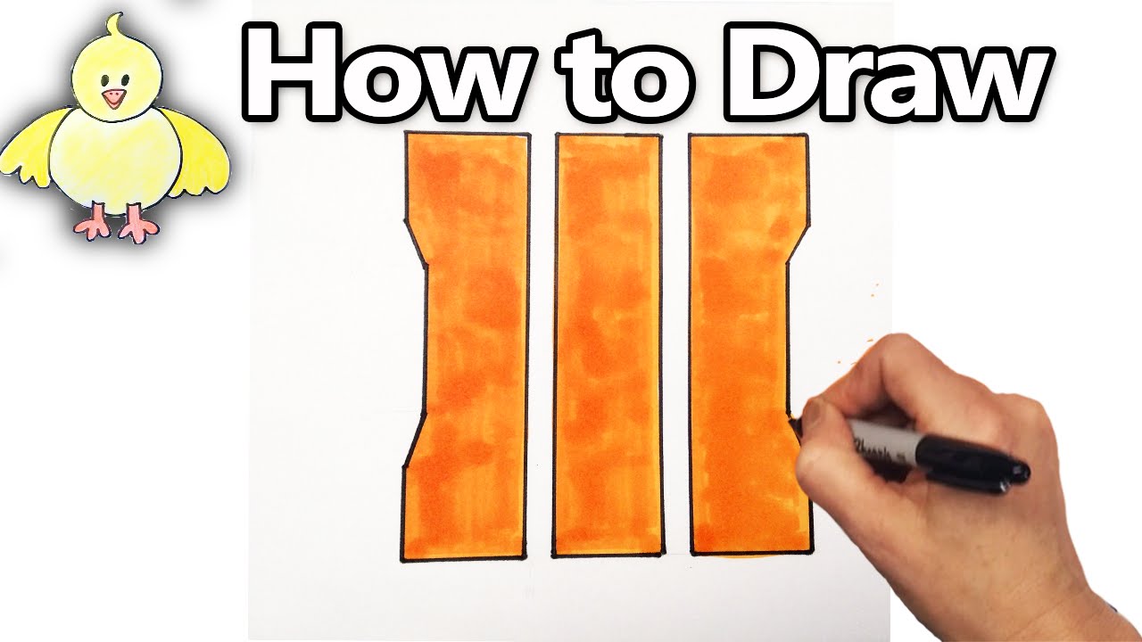 1280x720 How To Draw The Cod Logo Emblem Step - Cod Drawing