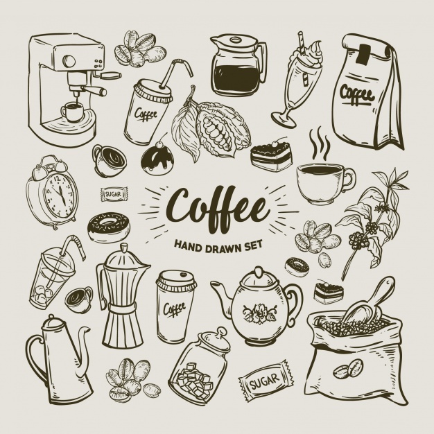 626x626 Coffee Vectors, Photos And Free Download - Coffee Art Drawing