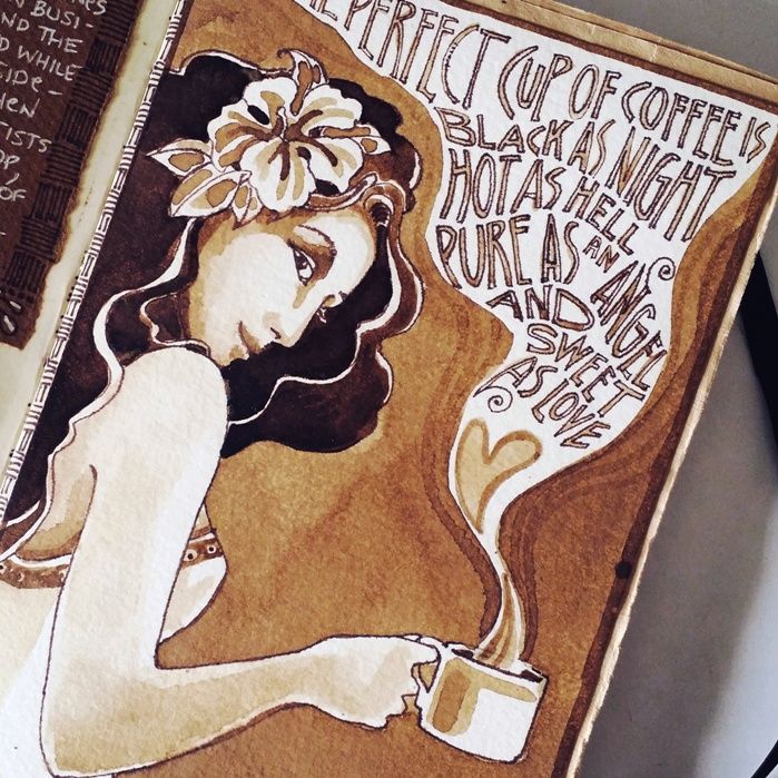 699x699 Good Coffee Drawings - Coffee Art Drawing