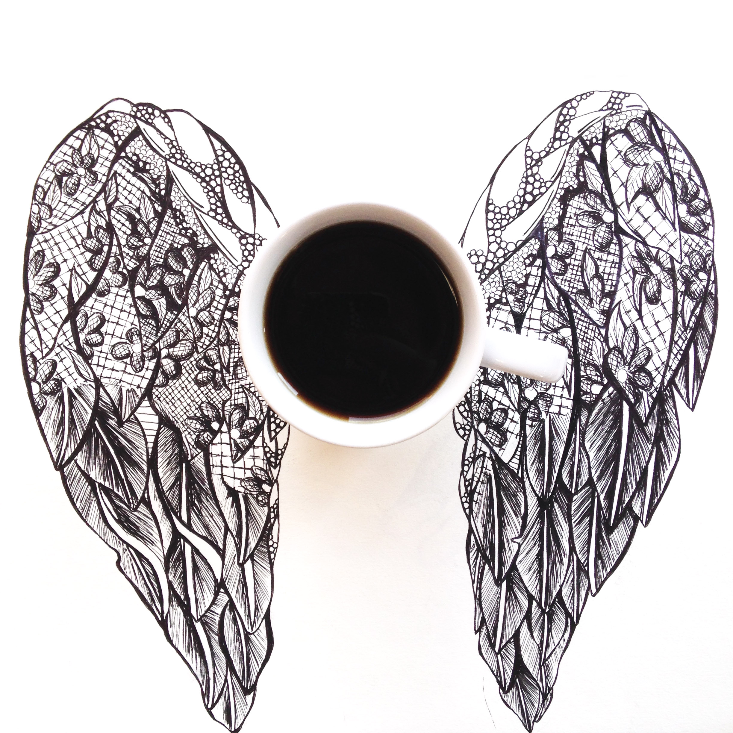 2448x2448 Coffee Art Kelsey Montague Art - Coffee Art Drawing