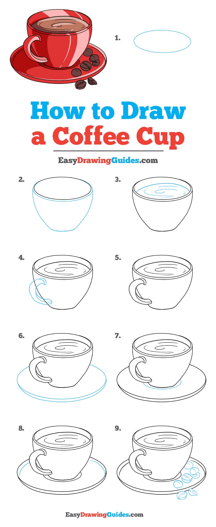 736x1794 how to draw a coffee cup - Coffee Cup Drawing