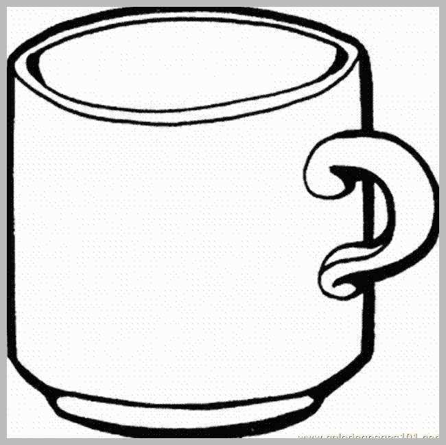 650x648 Coffee Mug Coloring - Coffee Cup Drawing Free
