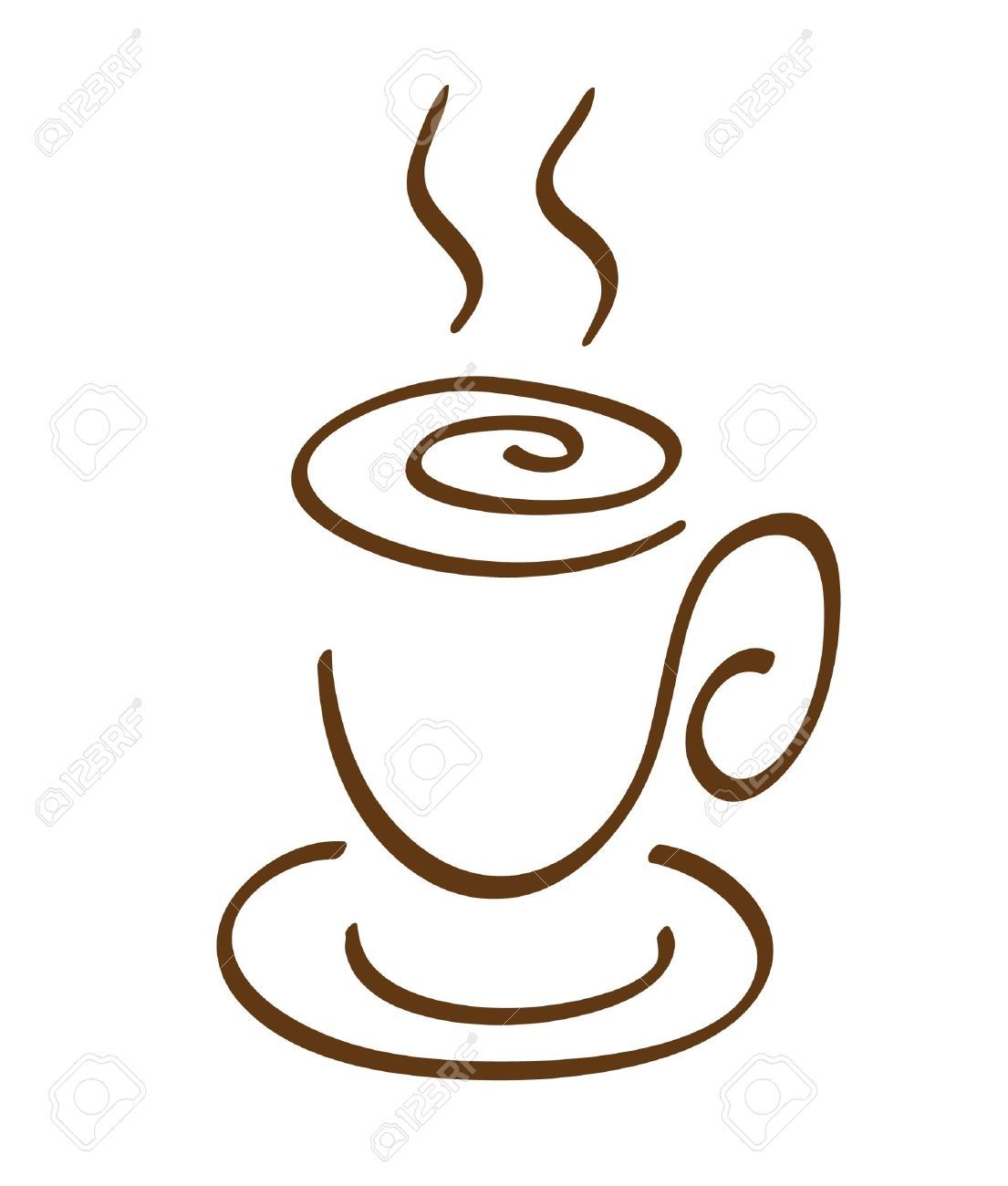 1105x1300 the drawing of a coffee cup royalty free cliparts - Coffee Cup Drawing Free