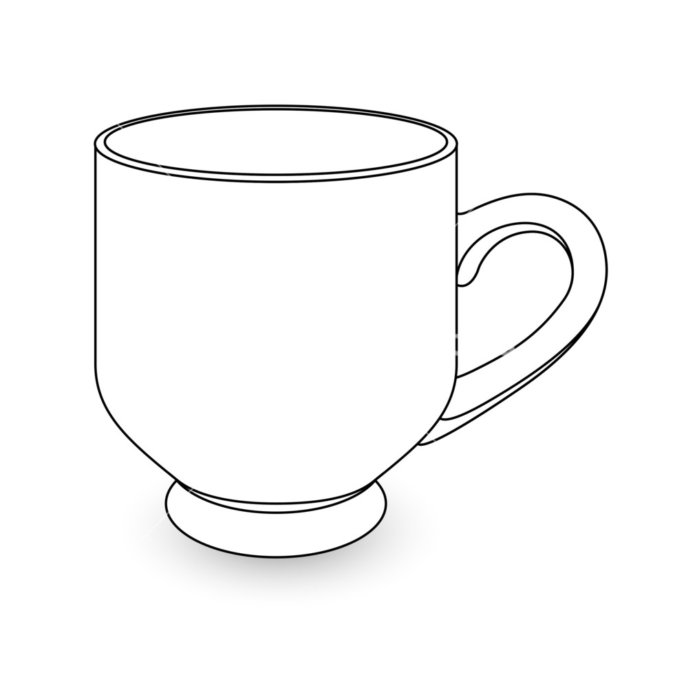 981x1000 Cup Drawing Royalty Free Stock Image - Coffee Cup Drawing Free