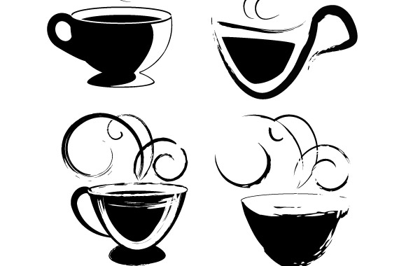 600x380 Free Vectors Coffee Cups Drawings Joshua - Coffee Cup Drawing Free