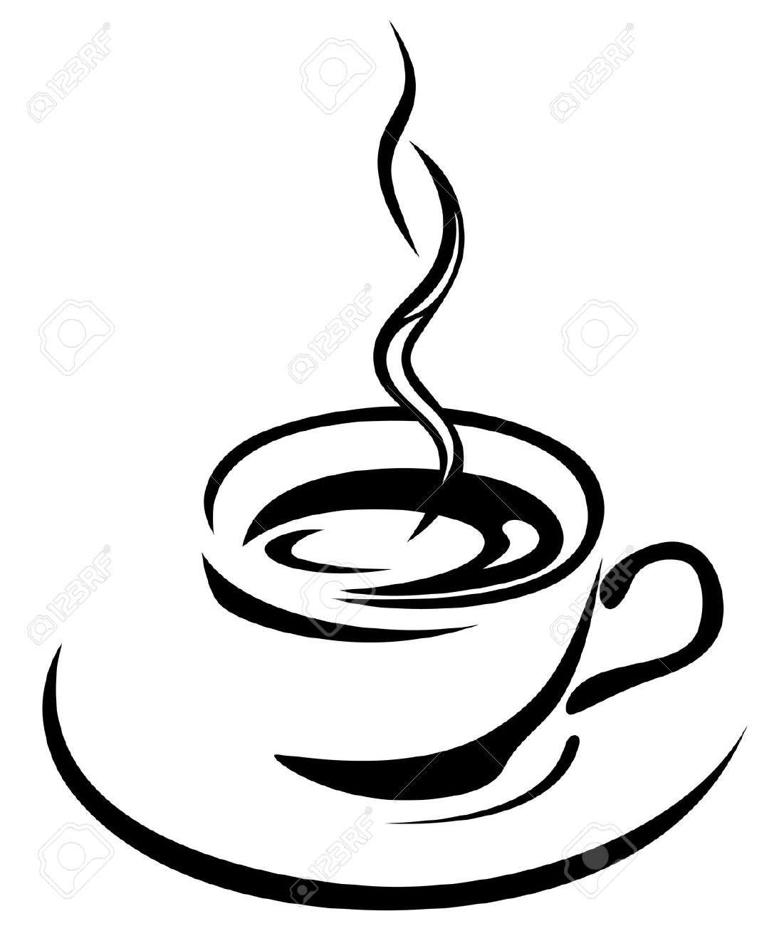 1101x1300 Cup Drawing Artistic For Free Download - Coffee Cup Drawing Free