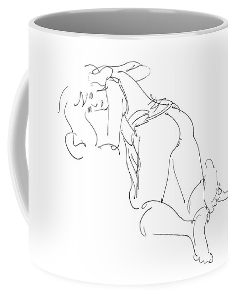 479x600 erotic line drawings coffee mug for sale - Coffee Cup Line Drawing