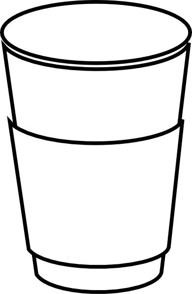 390x595 Mug Vector Line Drawing Huge Freebie! Download For Powerpoint - Coffee Cup Line Drawing