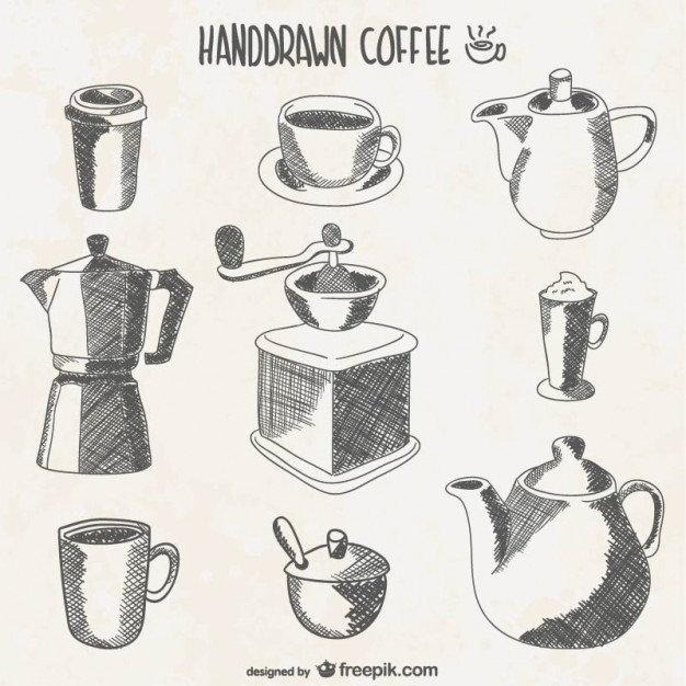 626x626 Download Vector - Coffee Drawing