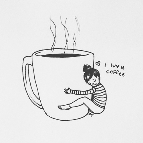 500x500 Coffee Shared - Coffee Drawing Images