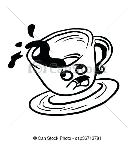 450x470 Coffee Cup Drawing At Free For Personal Use Line Elevateleaders - Coffee Line Drawing