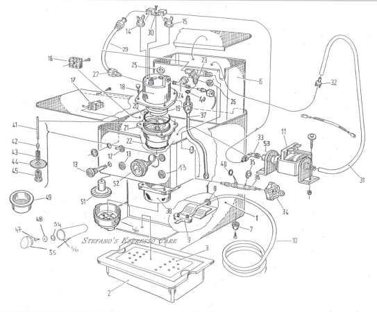 543x450 espresso machine patent drawing - Coffee Maker Drawing