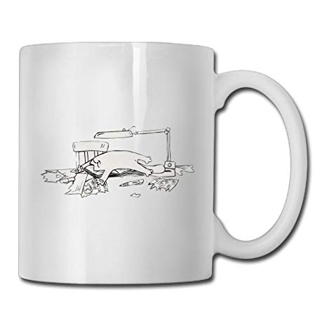 466x466 Sleeping Simons Cat Drawing Coffee Mugs Tea Mug Office - Coffee Mug Drawing