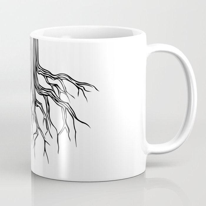 700x700 Tree Root Drawing - Coffee Mug Drawing