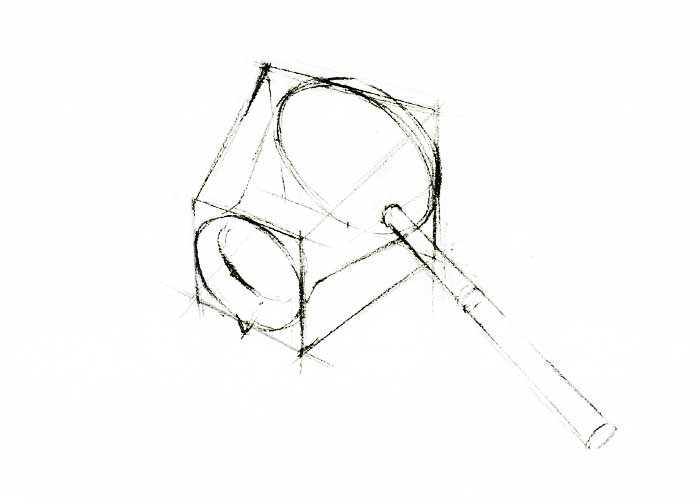 700x500 Line Drawing Of Containing Box For The Coffee Pot - Coffee Pot Drawing