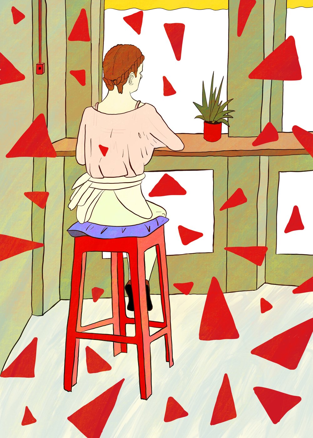 1000x1400 Coffee Shop Drawing Mark Andrew Webber - Coffee Shop Drawing