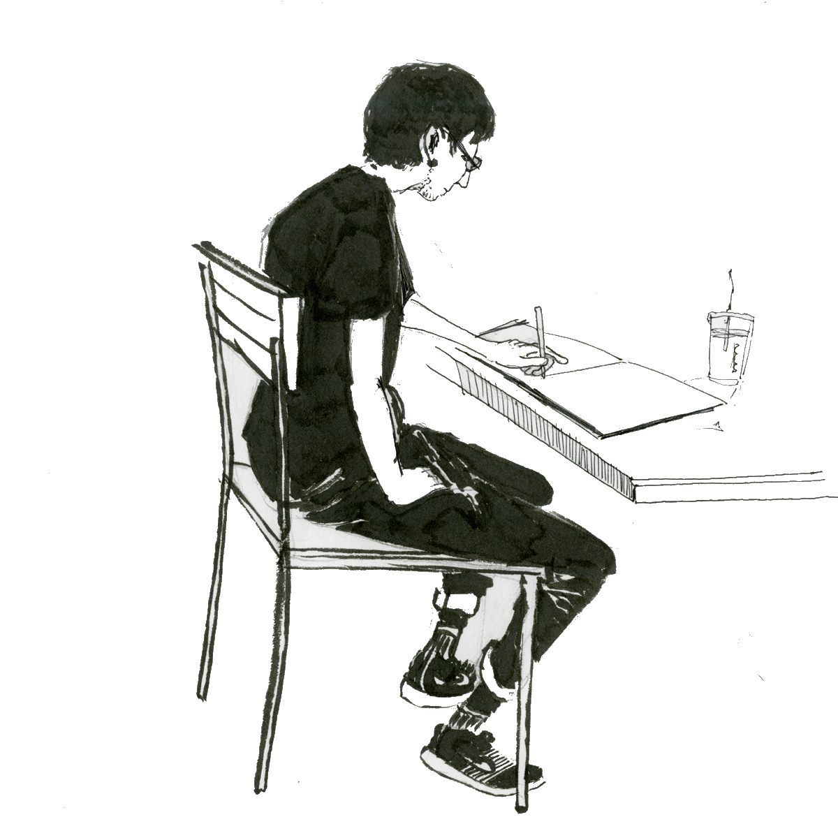 1200x1200 Journalistic Illustration Coffee Shop Drawings On Behance - Coffee Shop Drawing