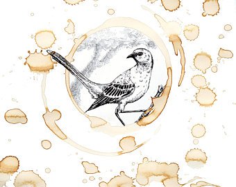 340x270 coffee stain art etsy - Coffee Stain Drawing